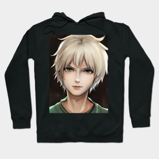 White Hair Anime Boy Hoodie